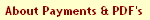 About Payments & PDF's